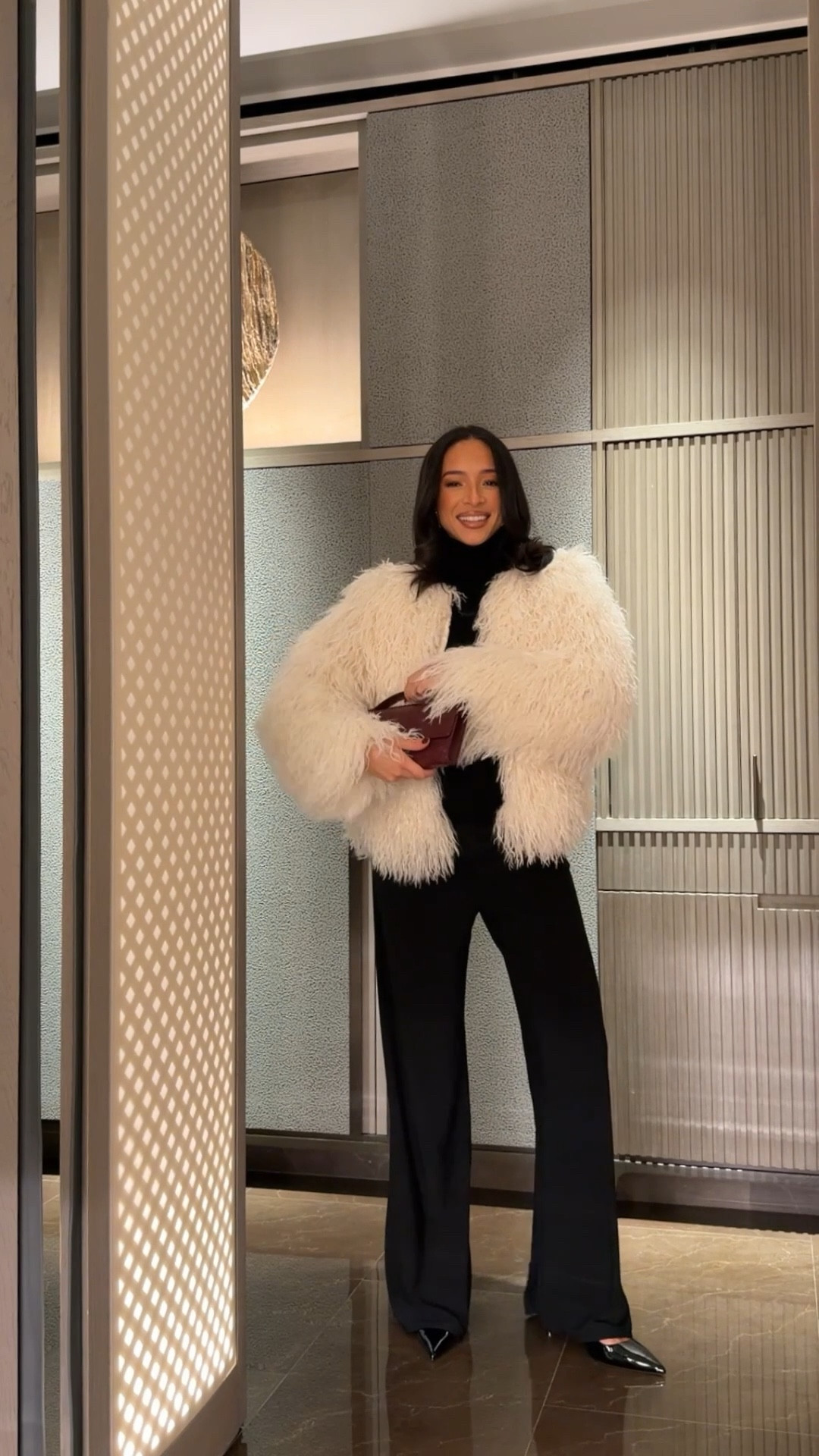 Christmas outfit 🎄 Wearing size S black turtleneck, size M faux fur coat and size M wide leg pants 


#LTKHoliday #LTKFindsUnder100 #LTKootd