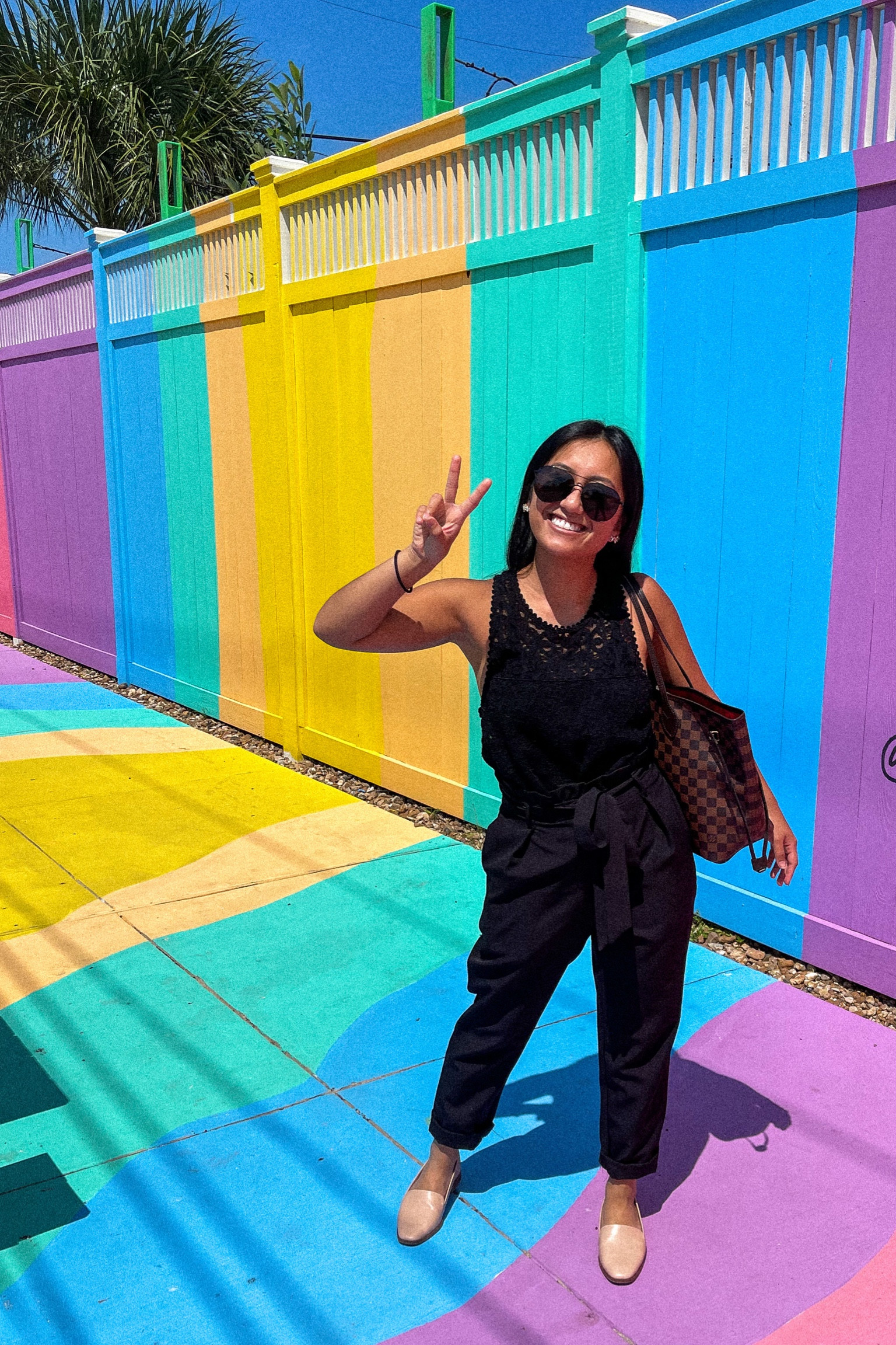 i didn’t plan to find a cute colorful background for my all black outfit, but I’m not mad bout it! These pieces are staples and you can easily mix&match with other pieces in your closet!

#LTKstyletip #LTKunder50 #LTKworkwear