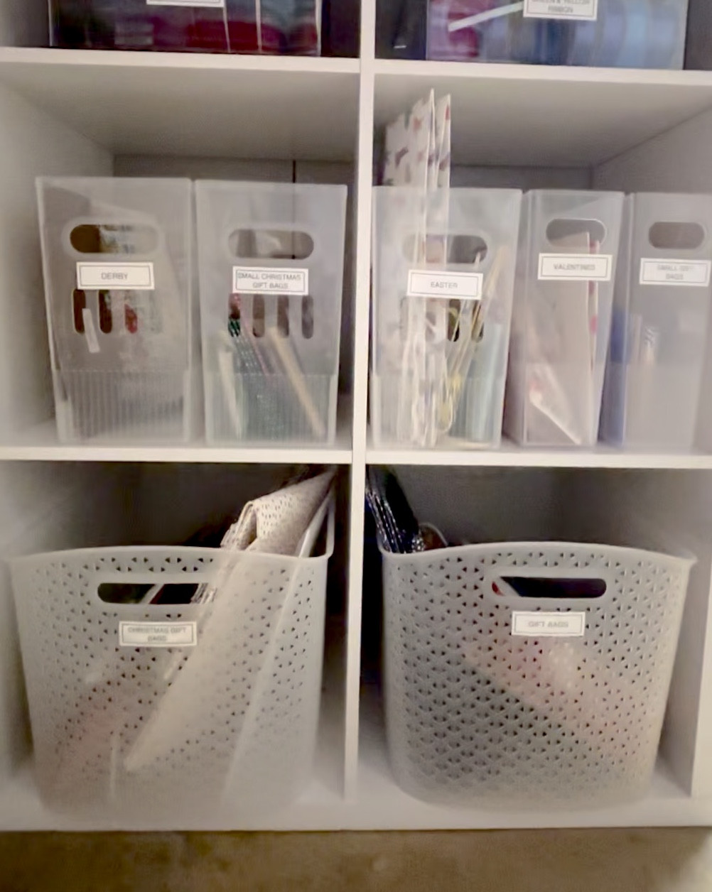 Gift wrap organization! Check out how we set up this gift wrap station just in time for the holidays!

#LTKHoliday #LTKHome #LTKFamily