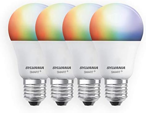 SYLVANIA Smart+ WiFi Full Color Dimmable A19 LED Light Bulb, CRI 90+, 60W Equivalent, Works with ... | Amazon (US)
