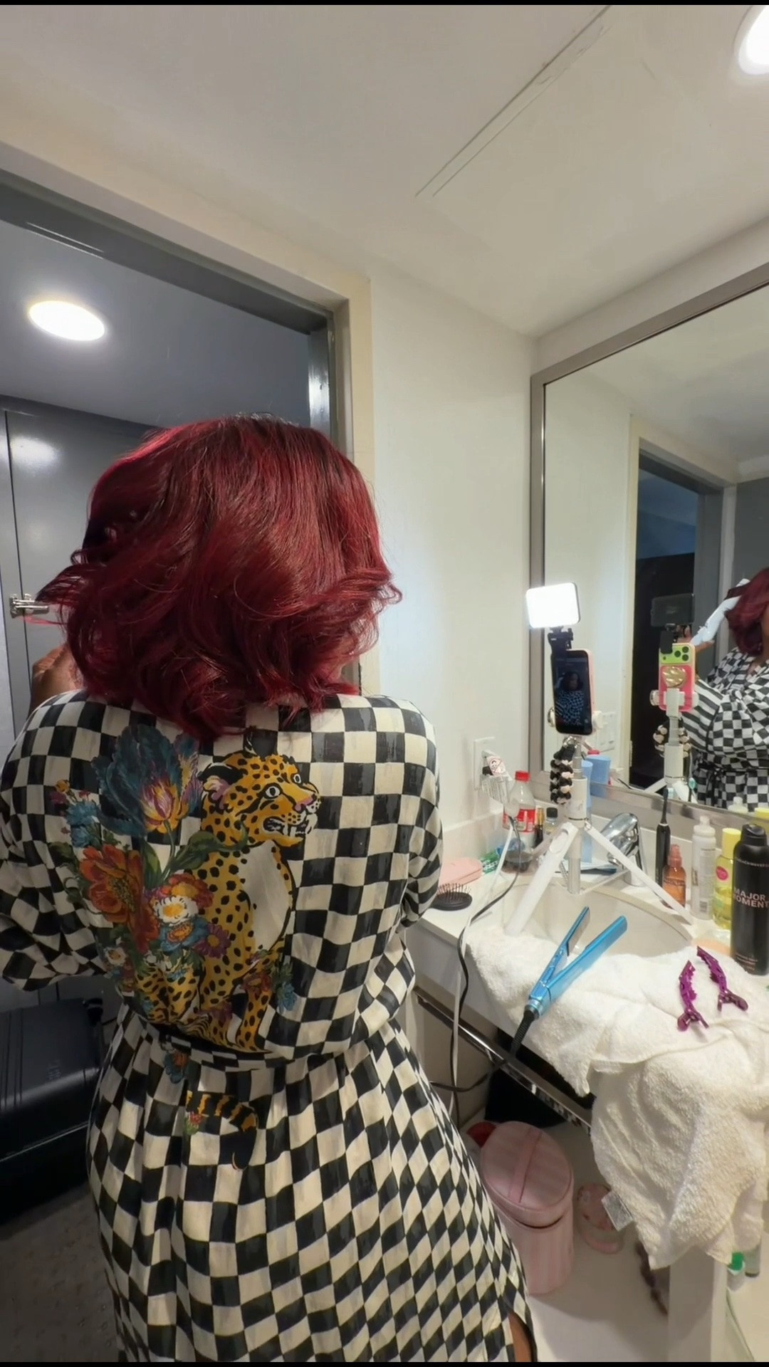 The robe is sold out but linked the pajamas in same pattern

#LTKootd