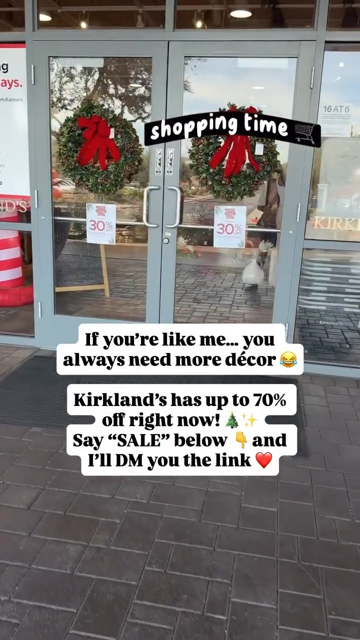 If you’re like me, you always need more décor 😂
Kirkland’s has up to 70% off right now, and you know I had to go look! 🎄✨

Say SALE below and I’ll DM you the link ❤️

These deals are so good  I couldn’t gatekeep! 🛋️

#ChristmasDecor2025
#HolidayHomeStyle
#FestiveFinds
#HomeDecorSale
#ChristmasVibes
#CozyChristmasHome
#DecorDeals
#HolidaySaleAlert
#HomeDecorObsessed
#ChristmasAtHome
#KirklandsFinds
#HomeDecorInspo
#DecorOnABudget
#ChristmasDecorGoals
#ShopWithMe