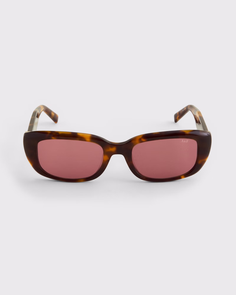 Narrow Rectangular Sunglasses | Abercrombie & Fitch (US)