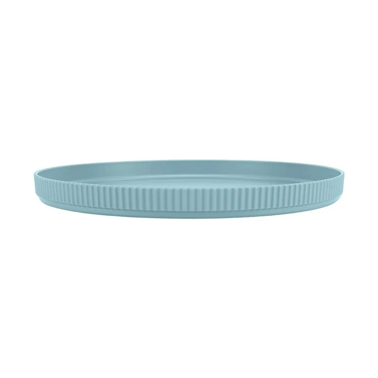 Mainstays Eco-Friendly Recycled Plastic Dinner Plate, Blue, 10" | Walmart (US)