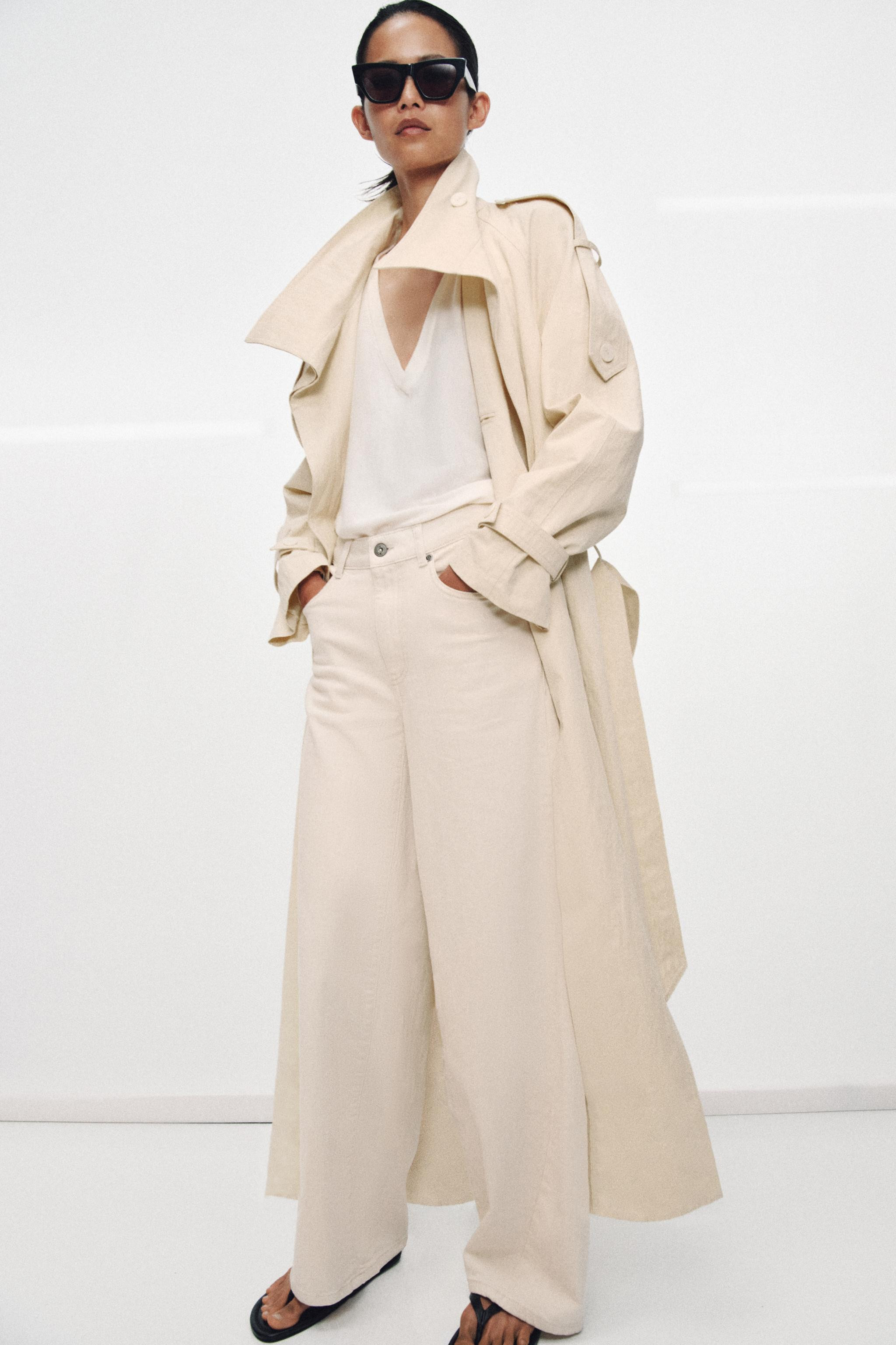 ZW COLLECTION HIGH NECK TRENCH COAT | Zara UK