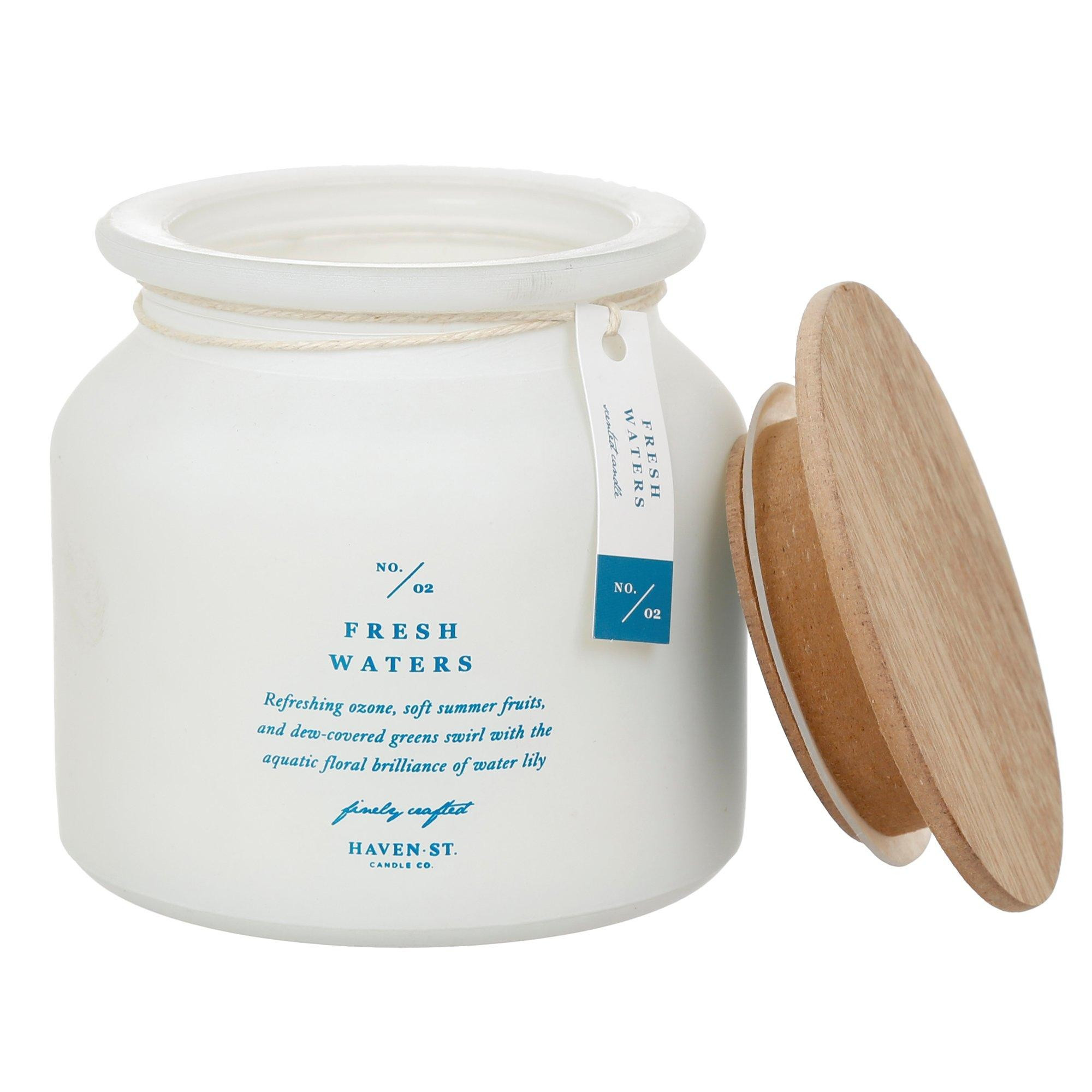 14.2 oz Fresh Waters 2-Wick Candle - White--7855253061310   | Burkes Outlet | bealls