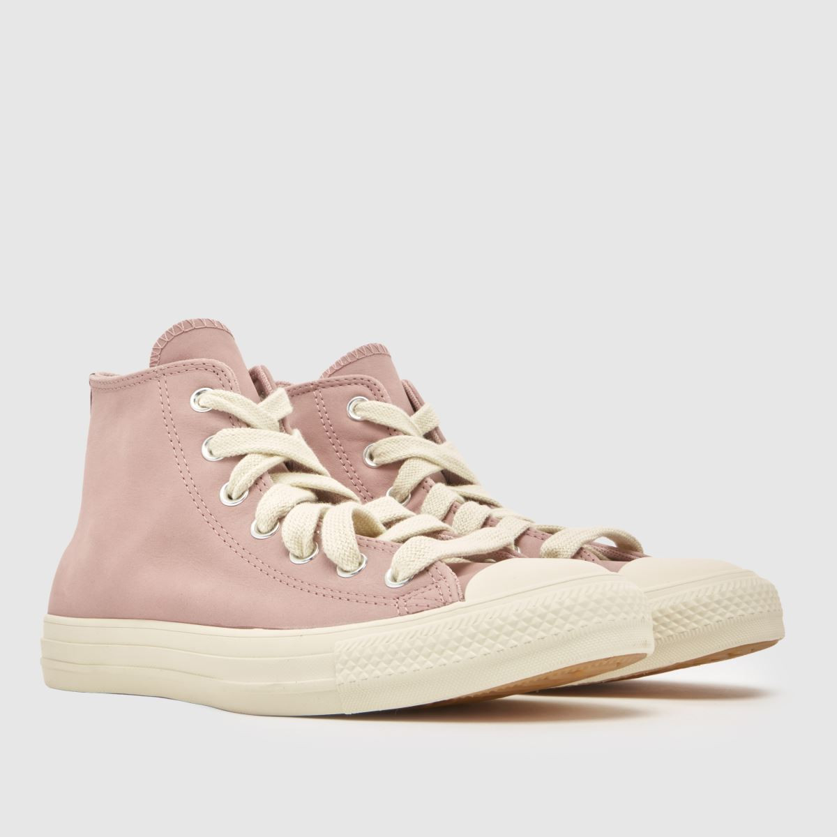 Womens White & Pink Converse All Star Hi Trainers | schuh | Schuh