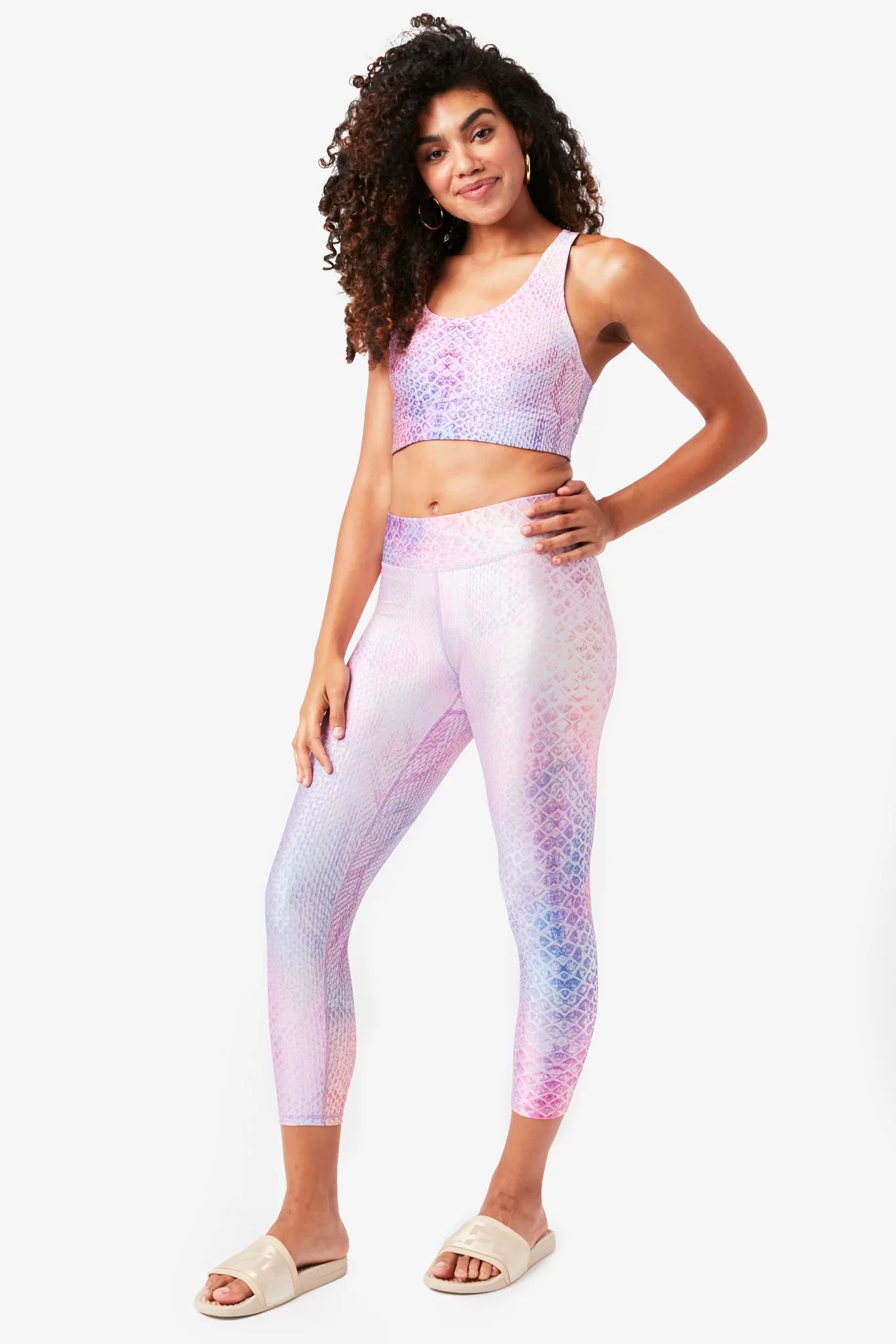 Pink Python Hi-Shine Sports Bra | Terez