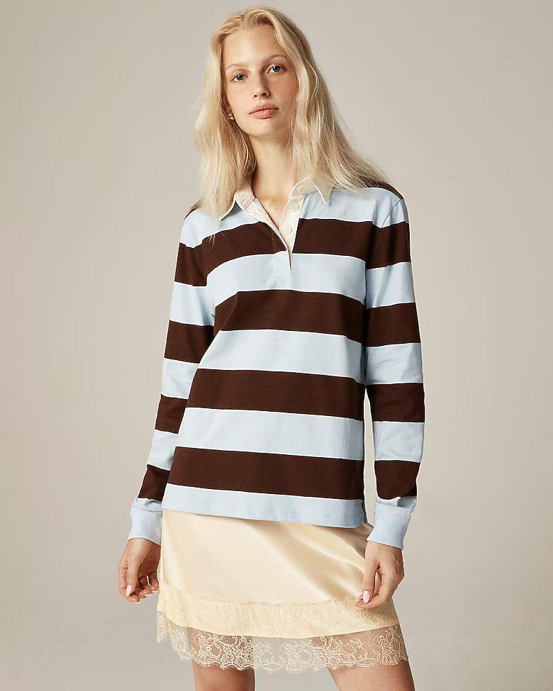 New premium-weight classic rugby shirt | J. Crew US