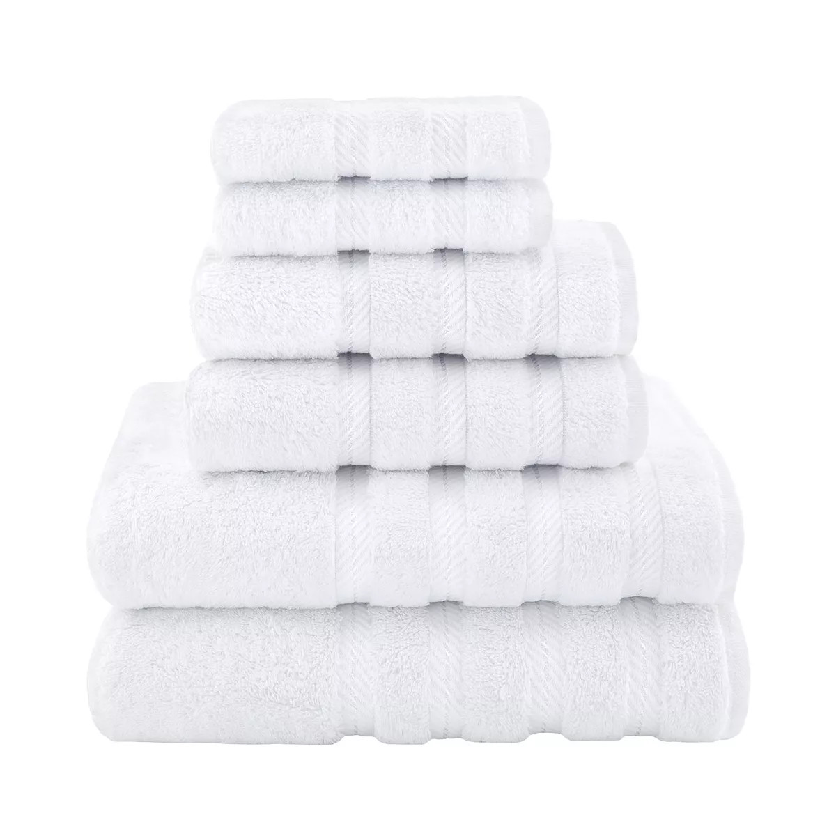 American Soft Linen 6 Piece Towel Set, 100% Cotton Bath Towels for Bathroom | Target