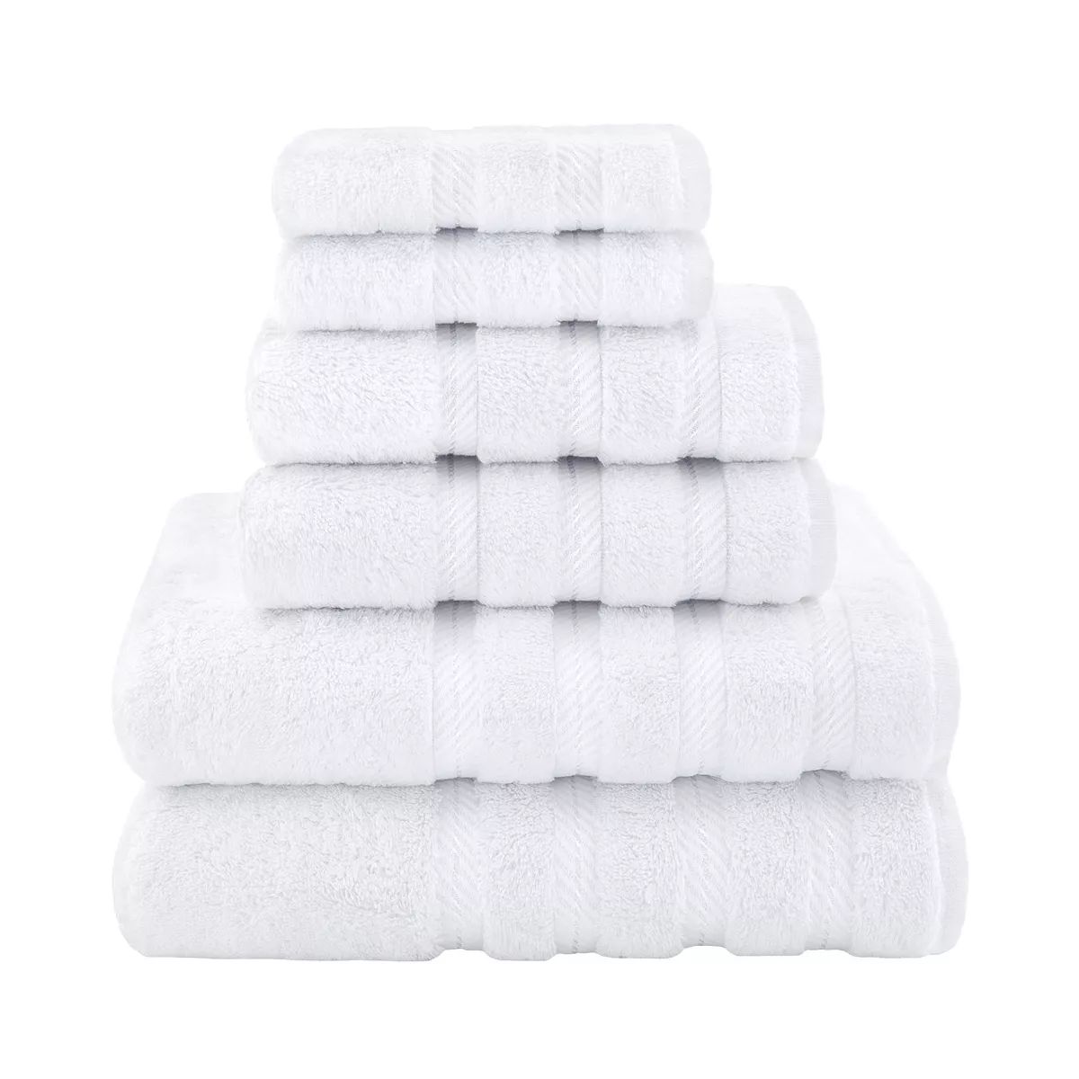American Soft Linen 6 Piece Towel Set, 100% Cotton Bath Towels for Bathroom | Target