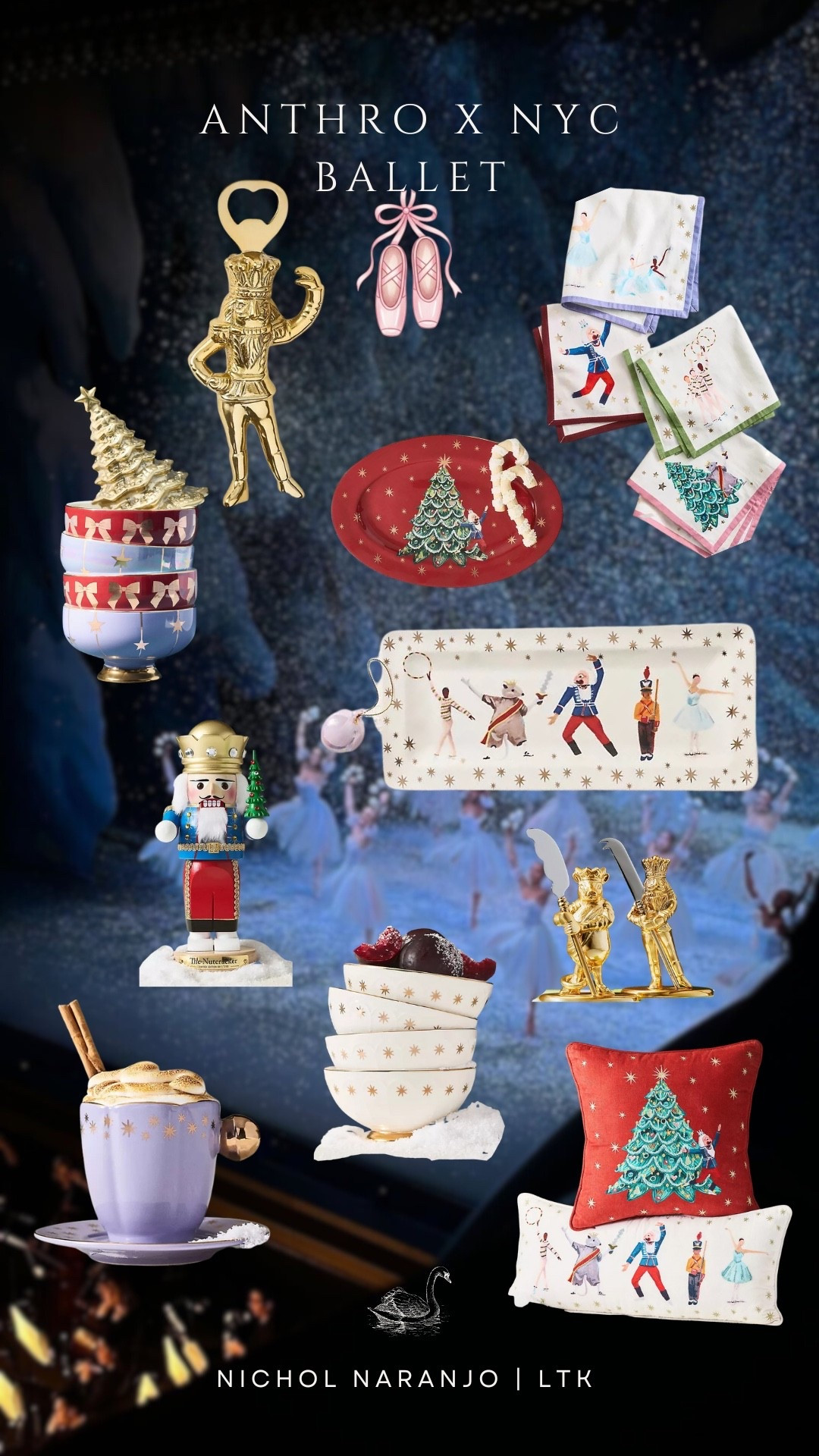 Do you have visions of sugar plums dancing in your head yet? I definitely do, especially after seeing this gorgeous collab between Anthropologie and the NYC Ballet! 🩰🐭✨

#LTKSeasonal #LTKGiftGuide #LTKHoliday