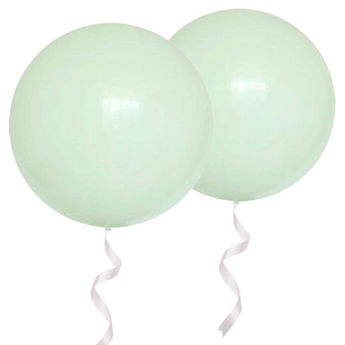 36 Inch Giant Round Balloons Macoron Green 6 Packs Latex Balloons for Photo Shoot Wedding Baby Sh... | Amazon (US)