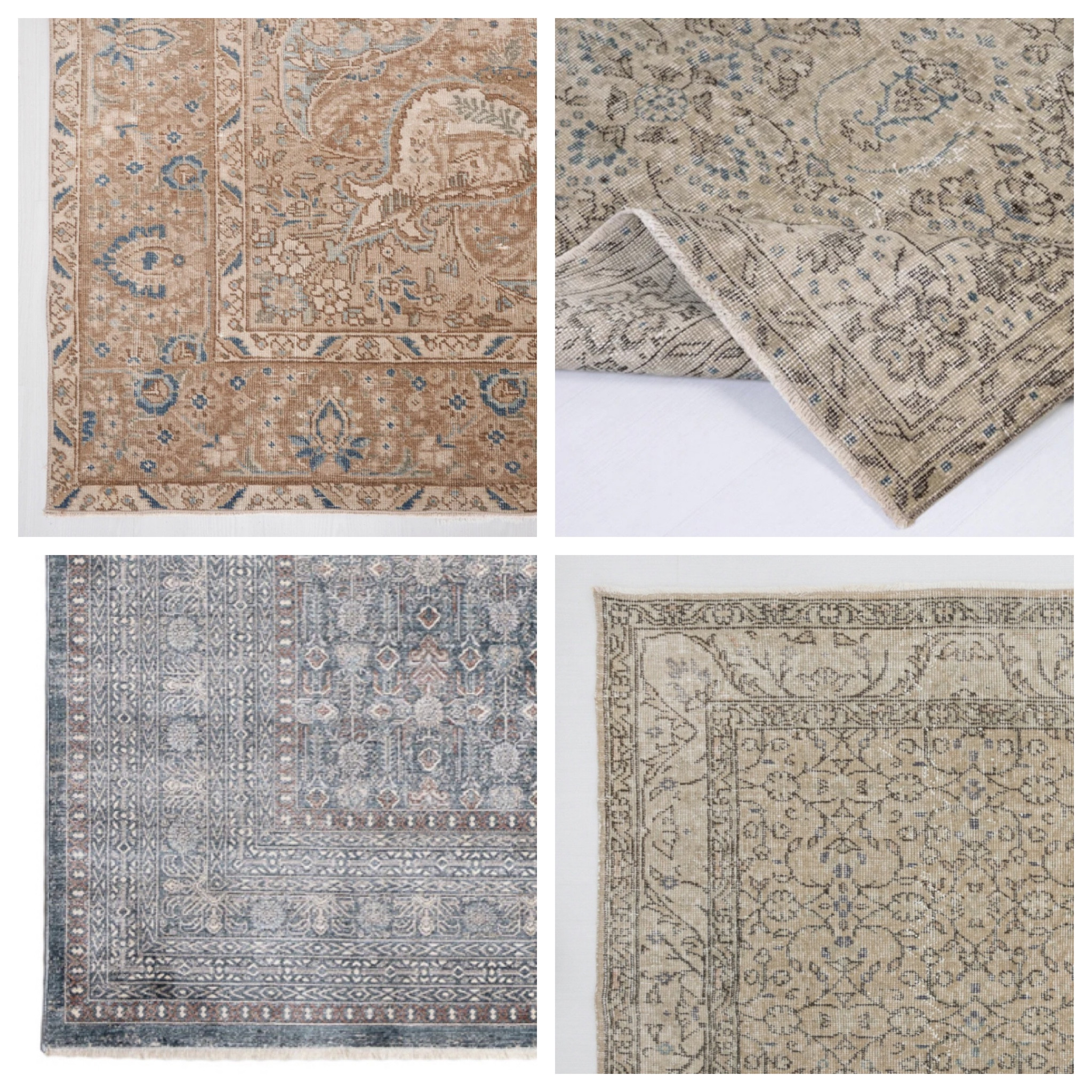 Vintage rugs, inspired rug, neutral rug, blue, tan, orange, brown, blush, beige 

#LTKstyletip #LTKsalealert #LTKhome