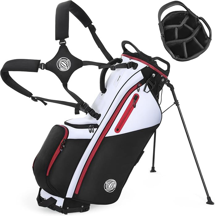 Golf Stand Bag, Lightweight Golf Bags with 7 Way Full-Length Dividers, 900D Weather-Resistant Far... | Amazon (US)