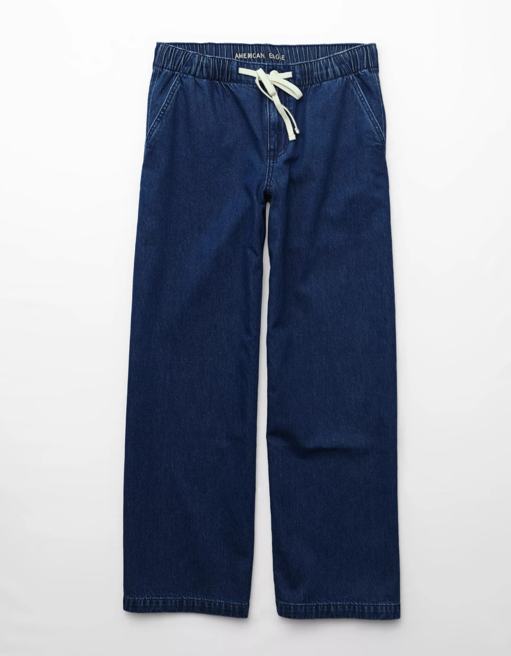 AE Dreamy Drape Strigid Low-Rise Baggy Ultra-Wide Leg Jean | American Eagle Outfitters (US & CA)