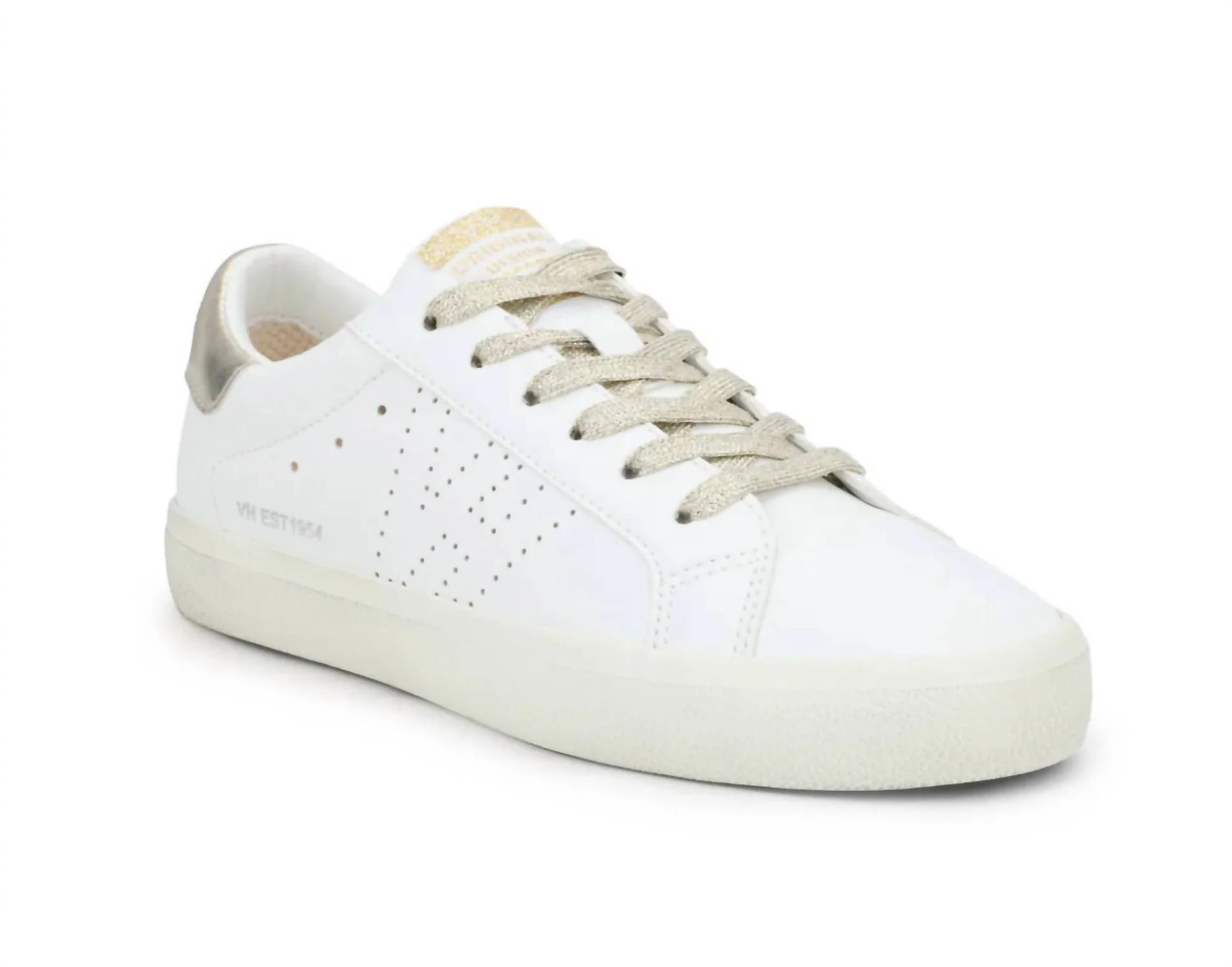 Women's Vintage 3 Sneakers In White Gold | Shop Simon