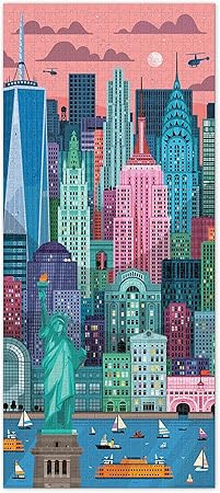 FRED New York by Little Friends of Printmaking, 1000 Piece Puzzle 5274230 | Amazon (US)