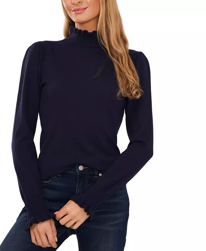 CeCe Women's Mock Neck Long Sleeve Sweater - Macy's | Macy's