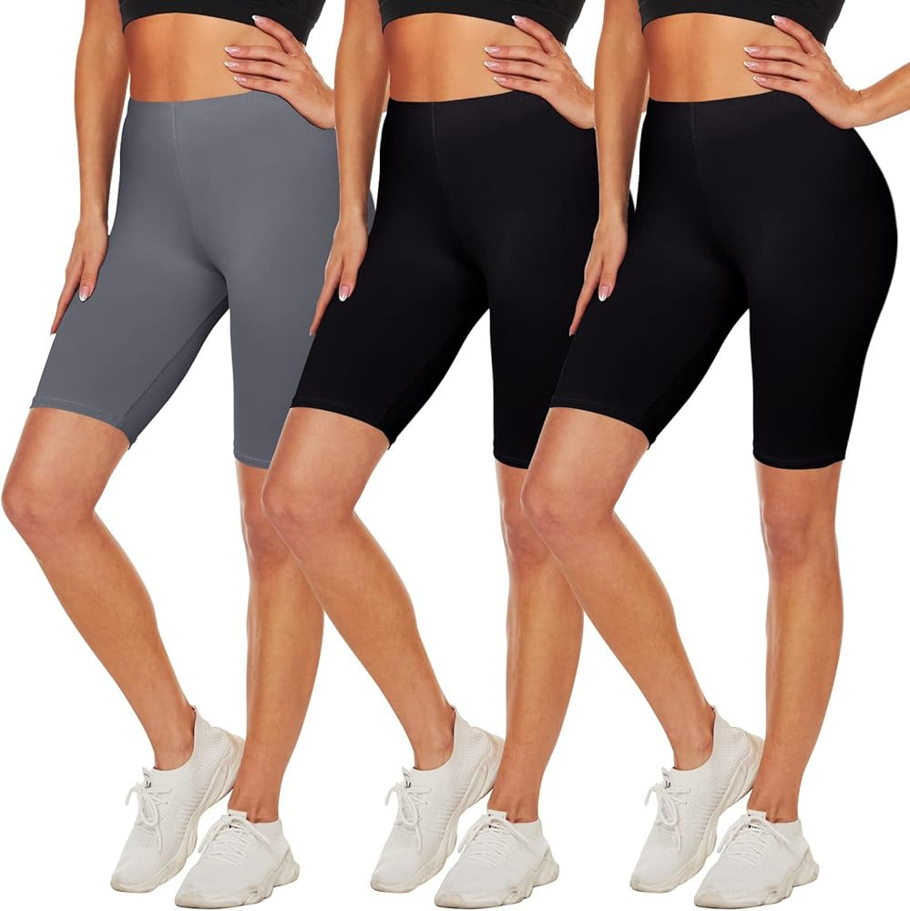 GAYHAY Biker Shorts for Women - 8" Soft Stretch Athletic Summer Shorts for Under Dresses Workout ... | Amazon (US)