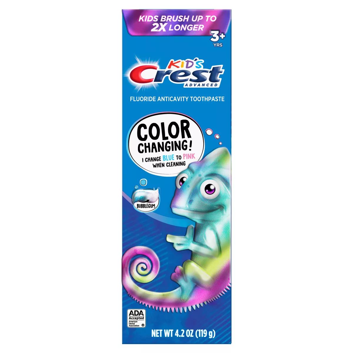 Crest Advanced Kid's Fluoride Toothpaste, Bubblegum Flavor -  4.2 oz | Target