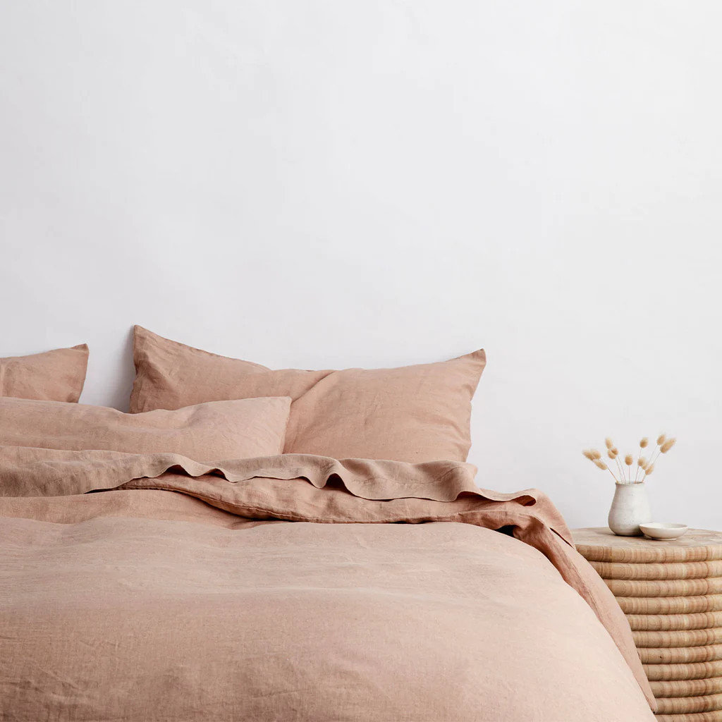 Linen Duvet Cover Set - Fawn | Cultiver