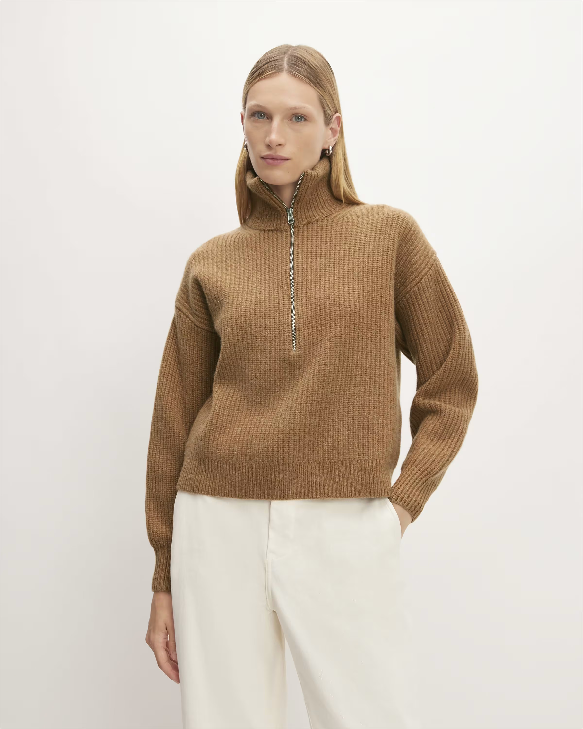 The Felted Merino Half-Zip Sweater | Everlane