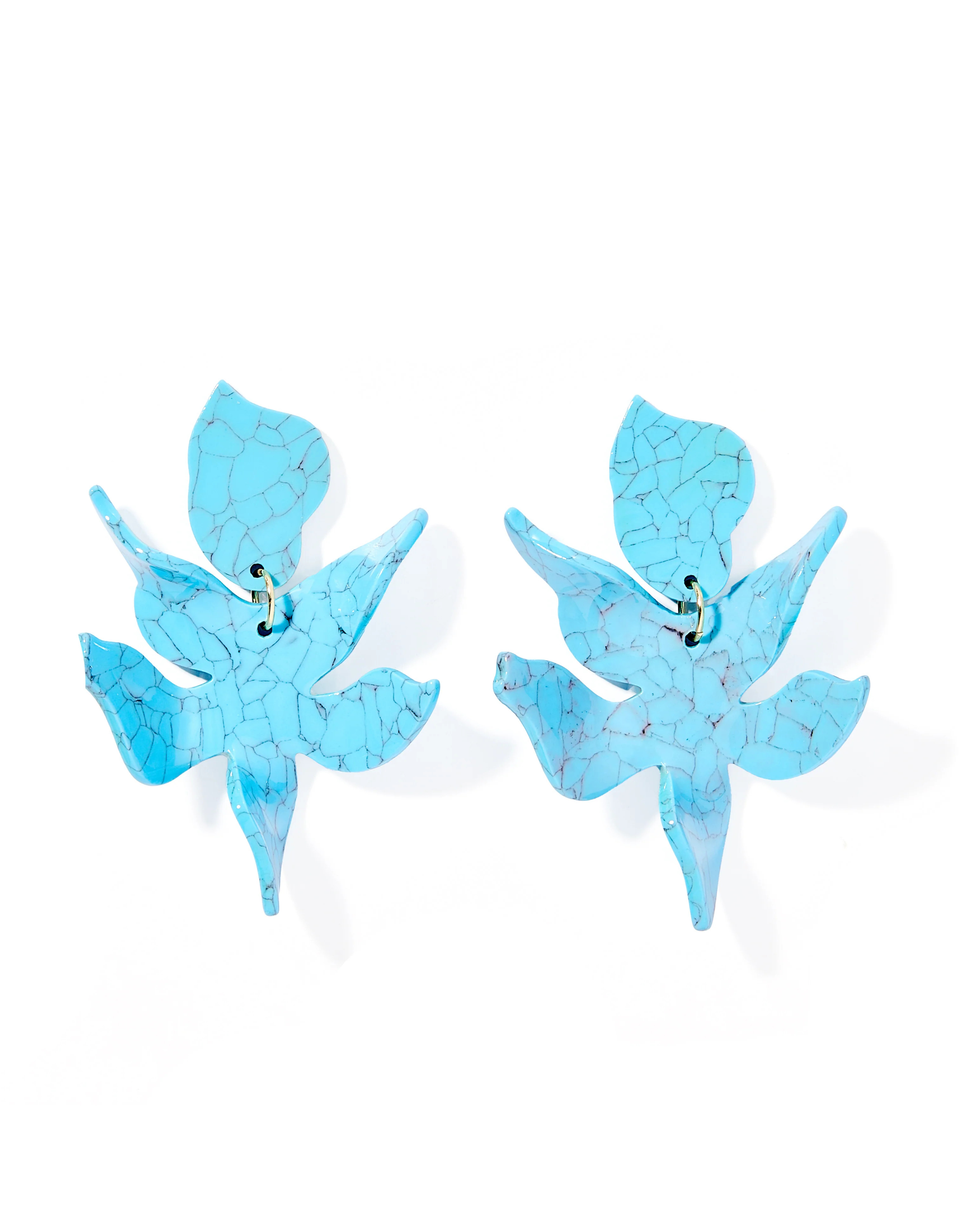 Flora Statement Earrings - Turquoise | LINNY CO LLC