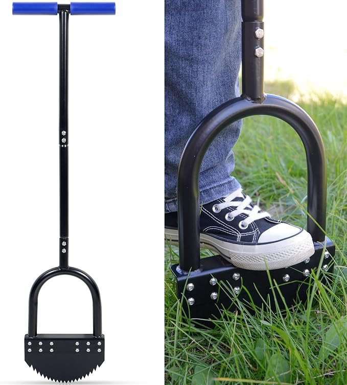 Edger Lawn Tool 41in Border Edger with Tempered Spring Steel Blade Long Rubber Handle Wide Footpl... | Amazon (US)