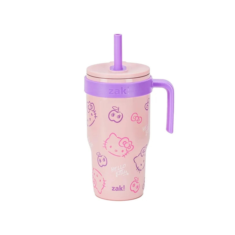 Zak Designs 18oz Hello Kitty Kids Straw Handle Tumbler | Walmart (US)