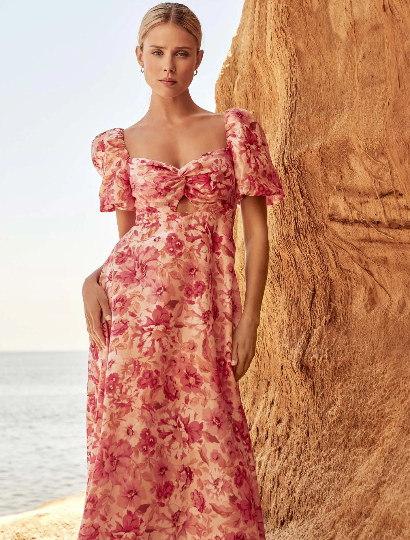 Quinni Twist-Front Midi Dress | Forever New (AU)