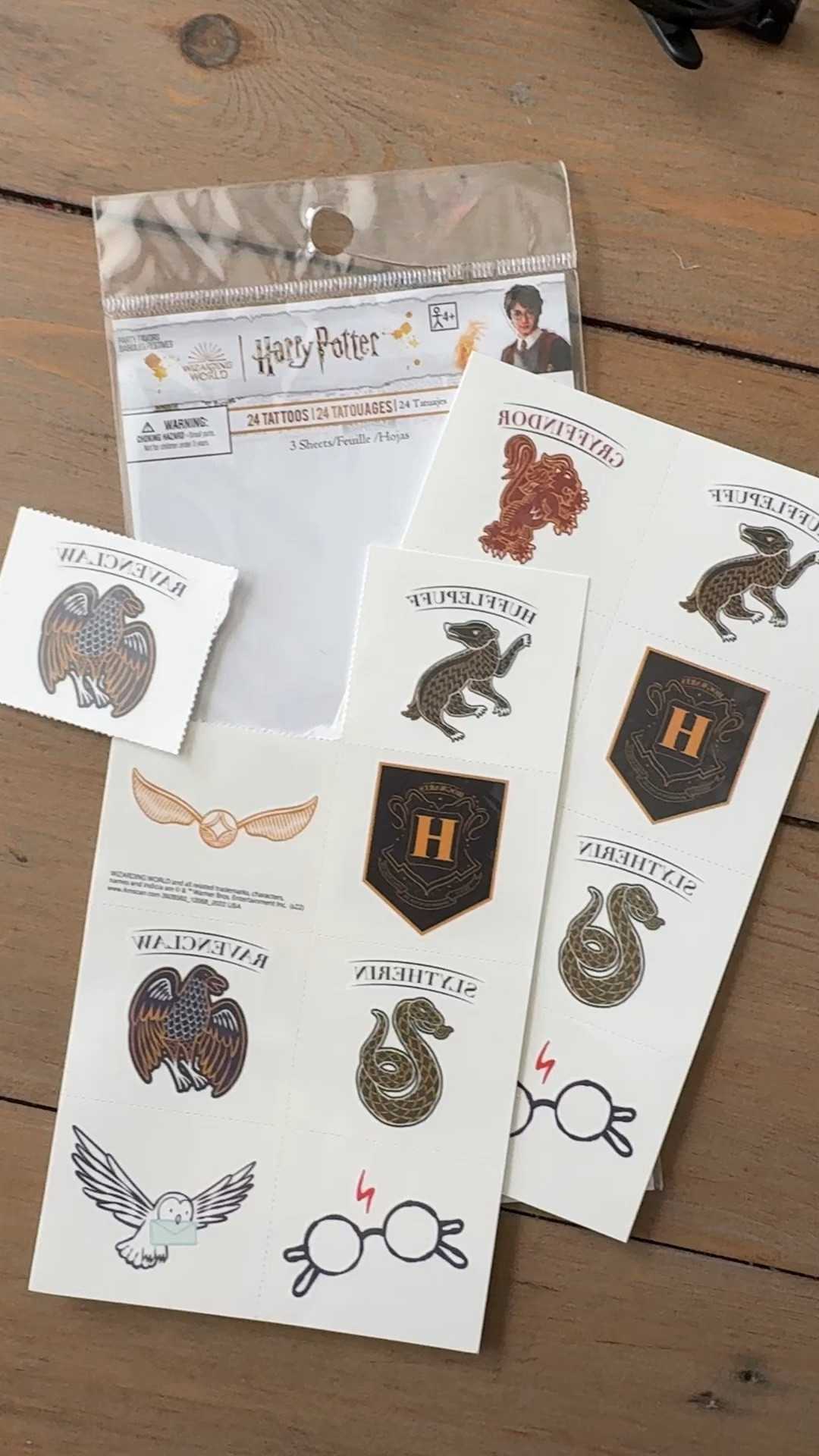 Harry Potter temporary tattoos ⚡️✨