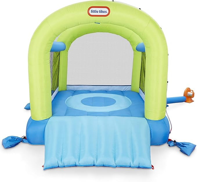 Little Tikes Splash n' Spray Indoor/Outdoor 2-in-1 Inflatable Bouncer, 108.00”L x 84.00”W x 8... | Amazon (US)