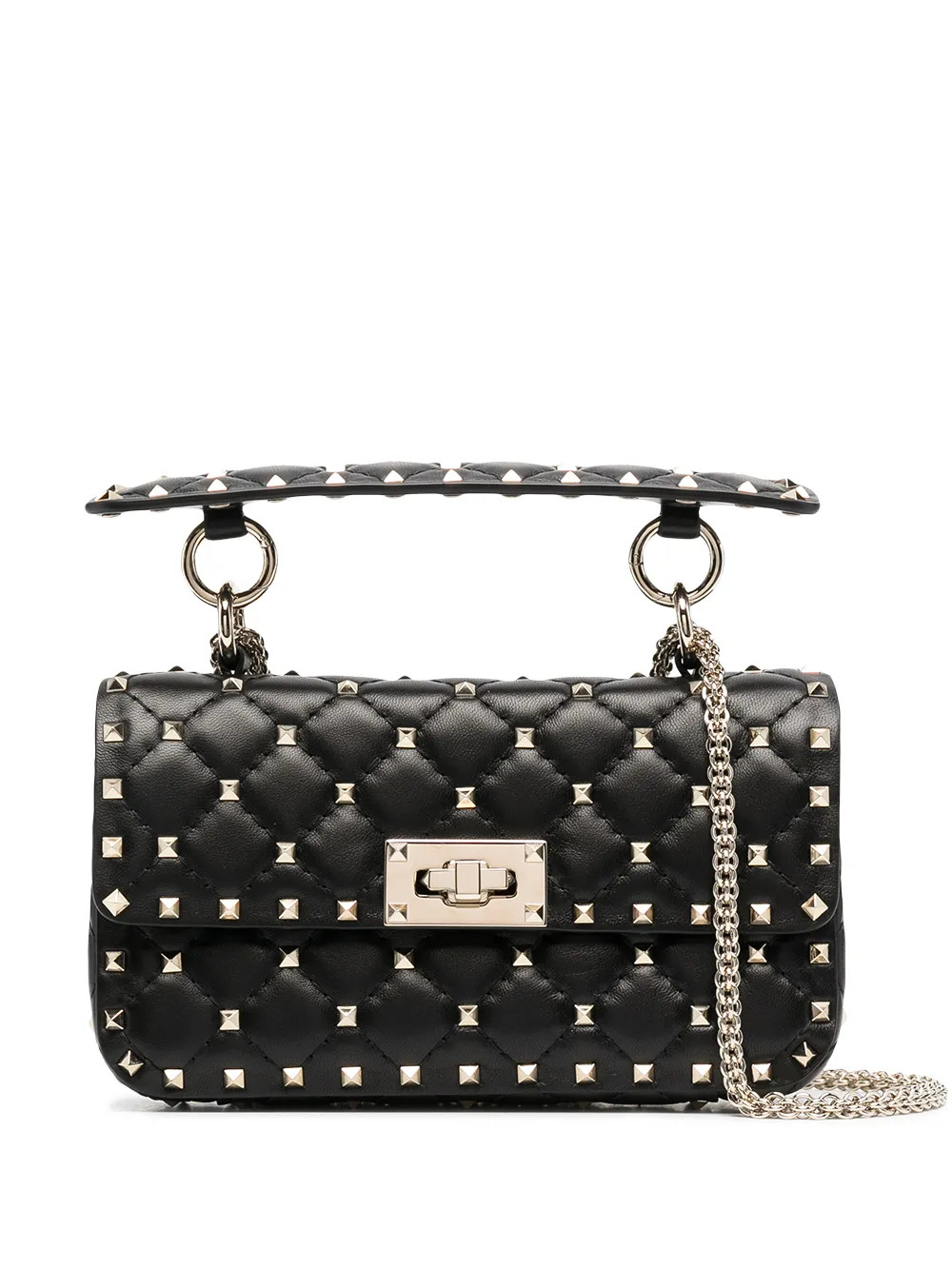 Valentino Garavani Small Rockstud Spike Shoulder Bag - Farfetch | Farfetch Global