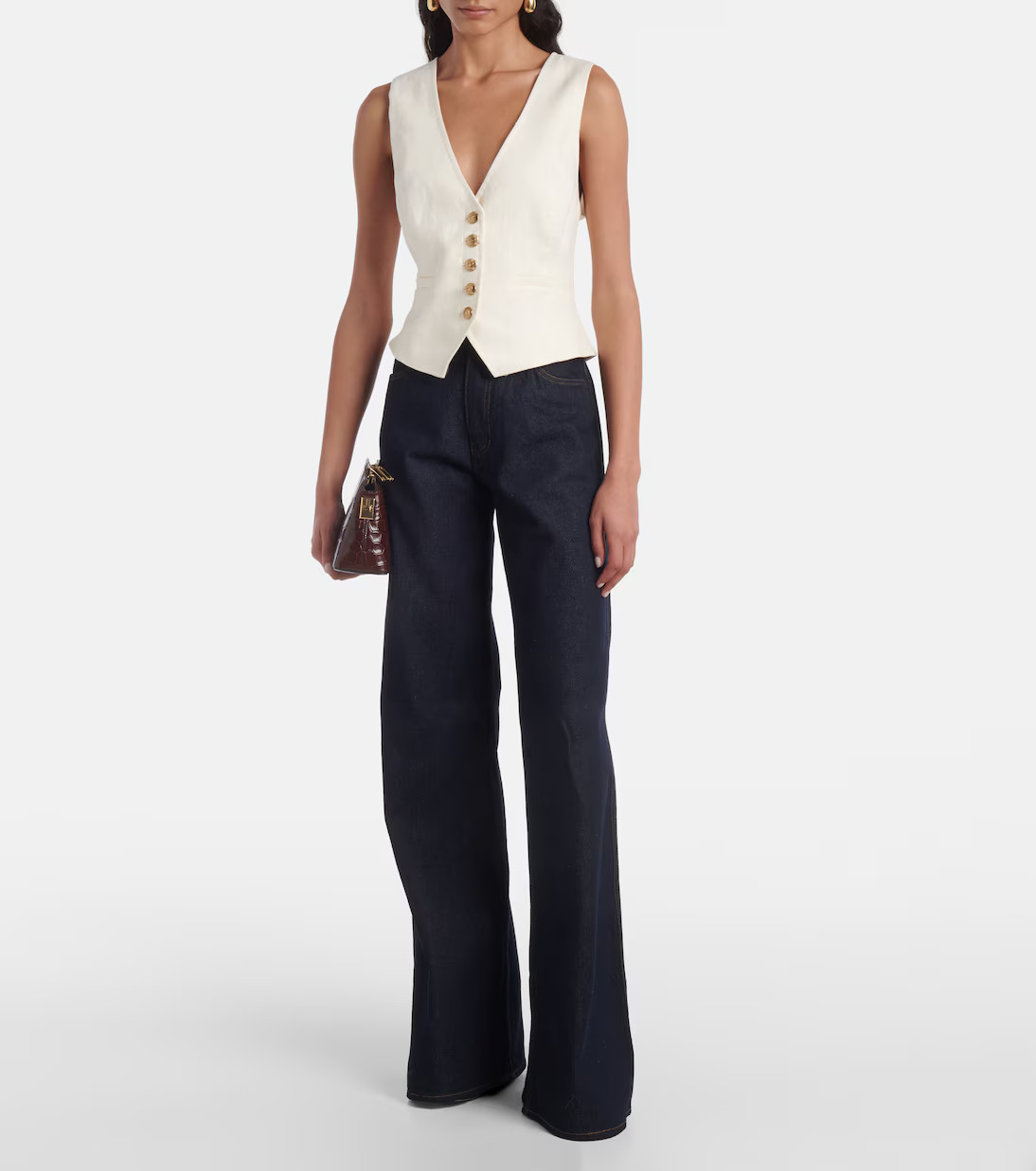 Crush linen vest | Mytheresa (UK)