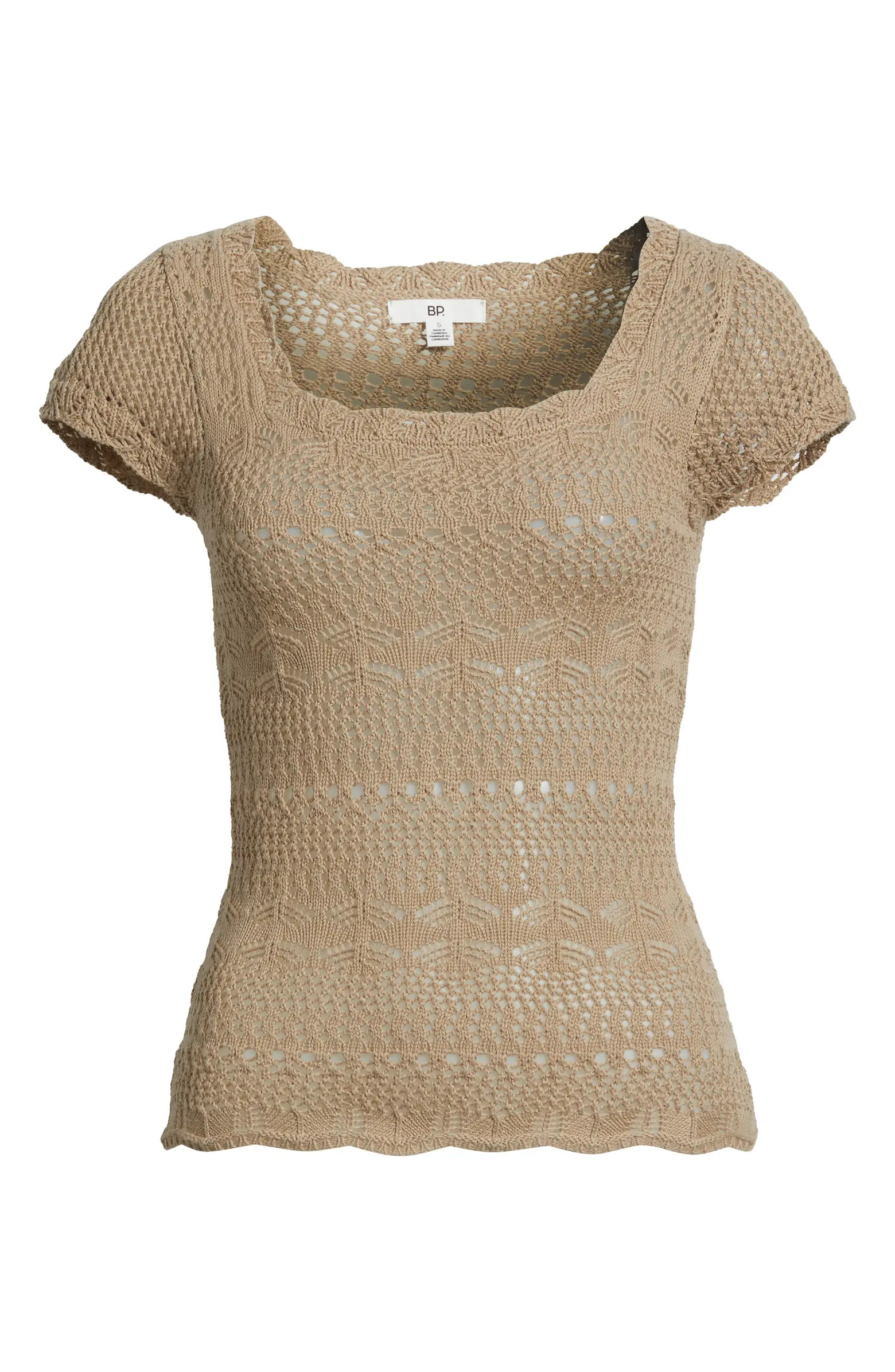 Cotton Pointelle T-Shirt | Nordstrom
