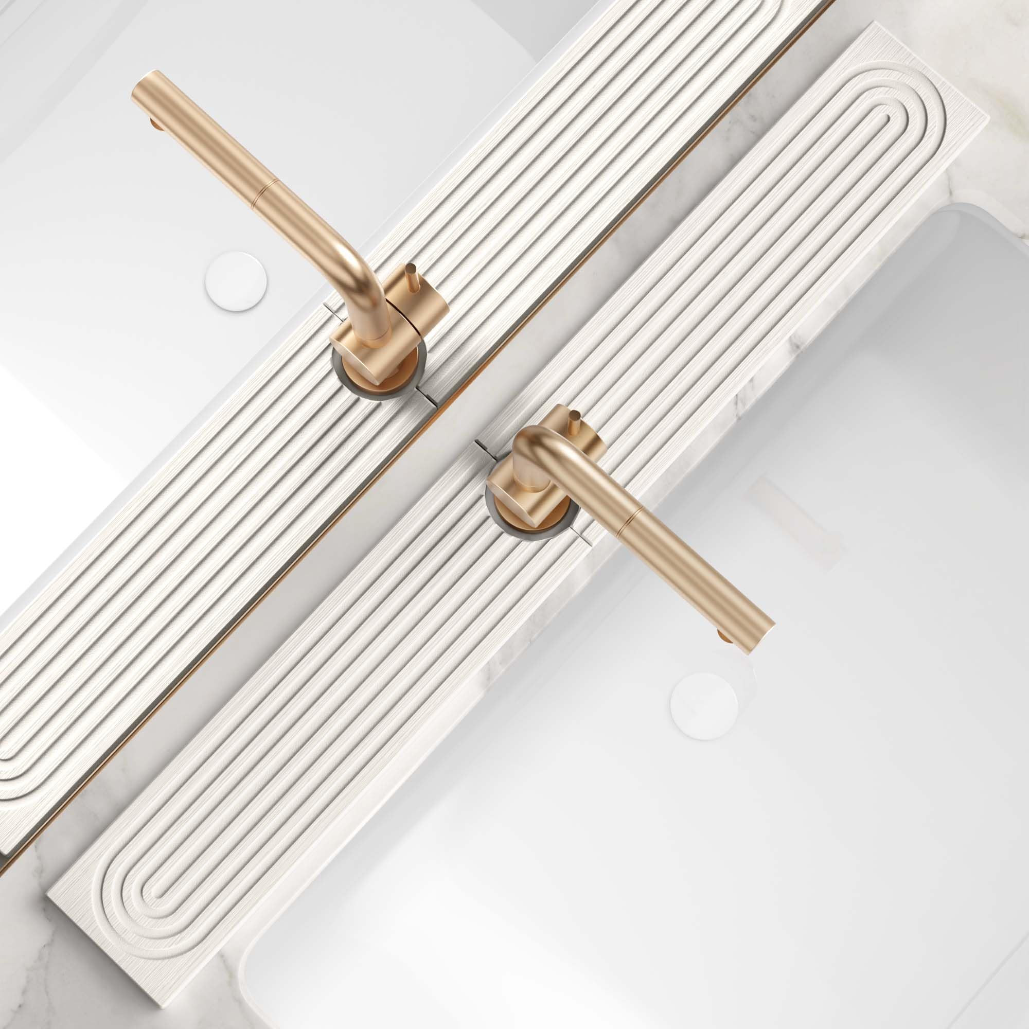 30 Inch Faucet Mat for Kitchen Sink - Instant Dry Sink Protector for Countertop, Extra-Long Diatomaceous Earth Stone Sink Tray Around Faucet for Kitchen Bathroom RVs (Light Grey, 30" x 3.9") | Amazon (US)