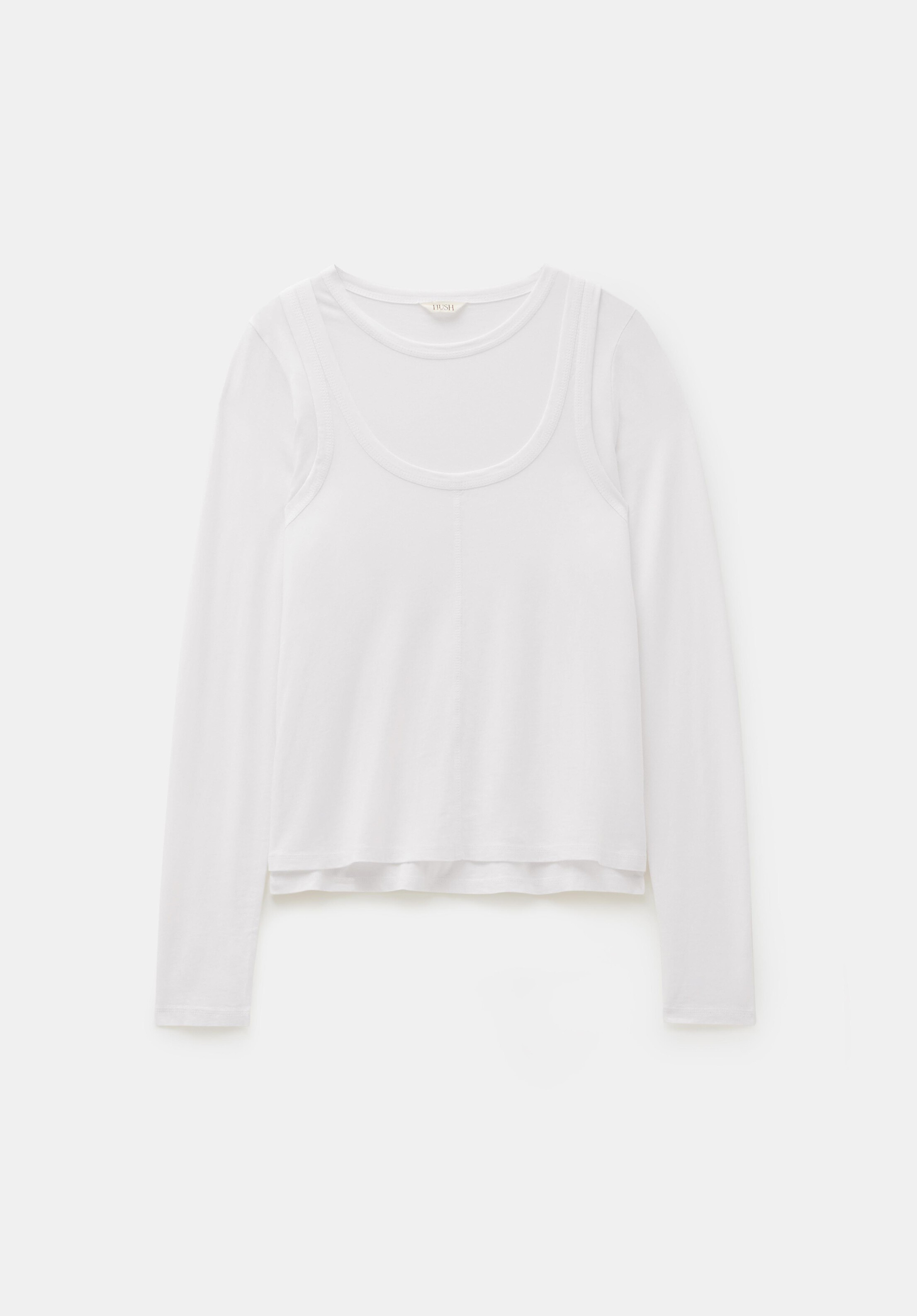 Double Layer Long Sleeve Top | Hush UK