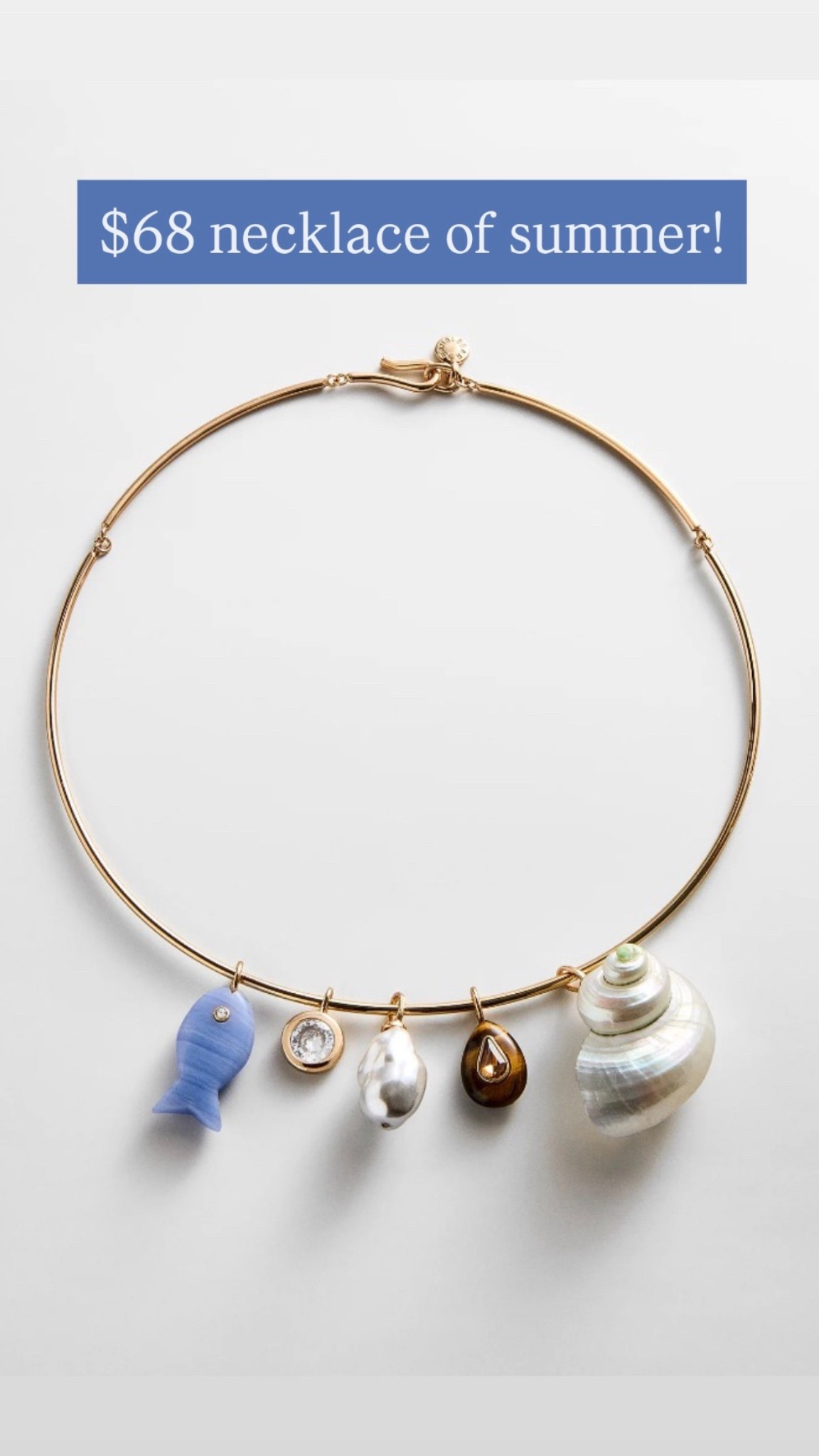 Sic a great charm necklace for summer! Charms are removable 

#LTKSeasonal