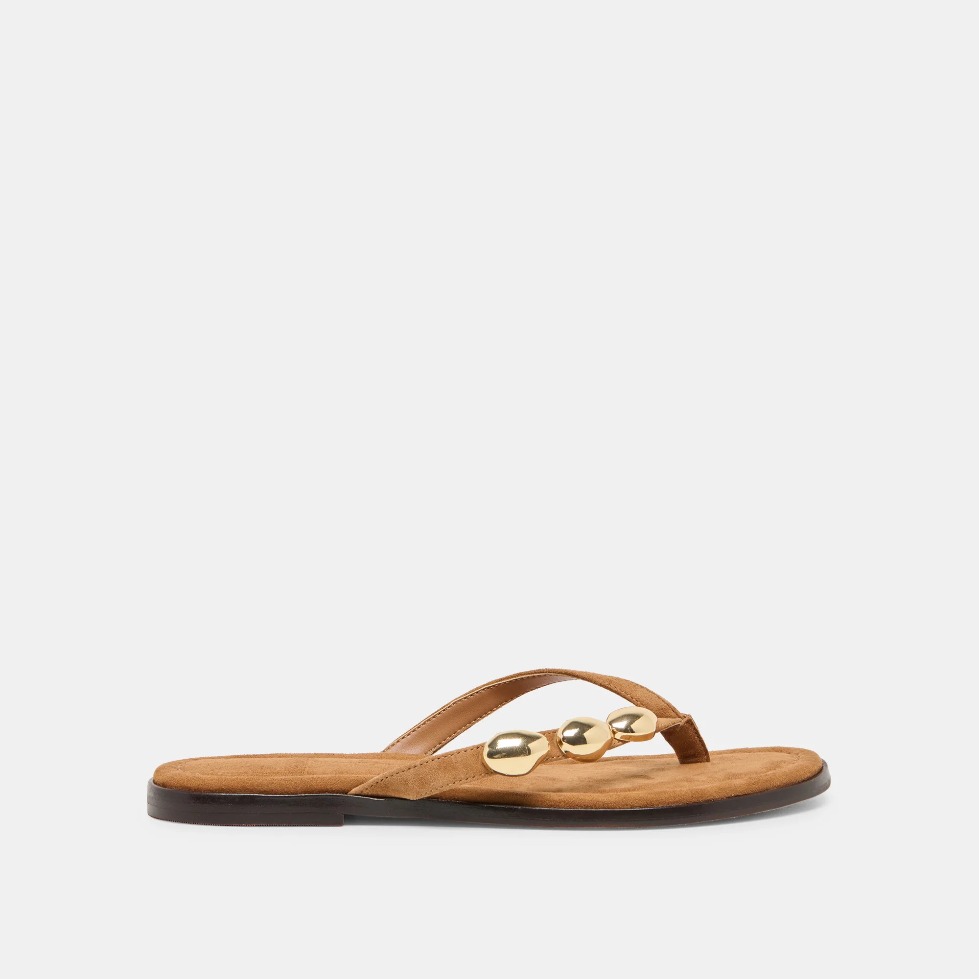 Juny Sandals Teak Suede | DolceVita.com