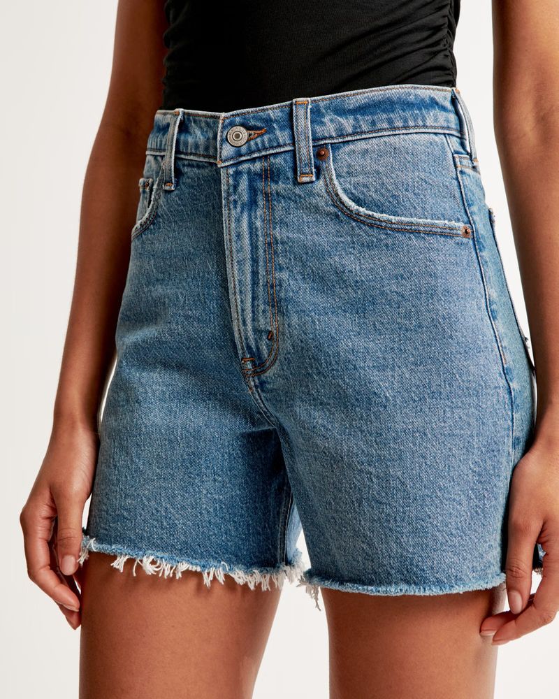 Women's High Rise Dad Short | Women's Clearance | Abercrombie.com | Abercrombie & Fitch (US)