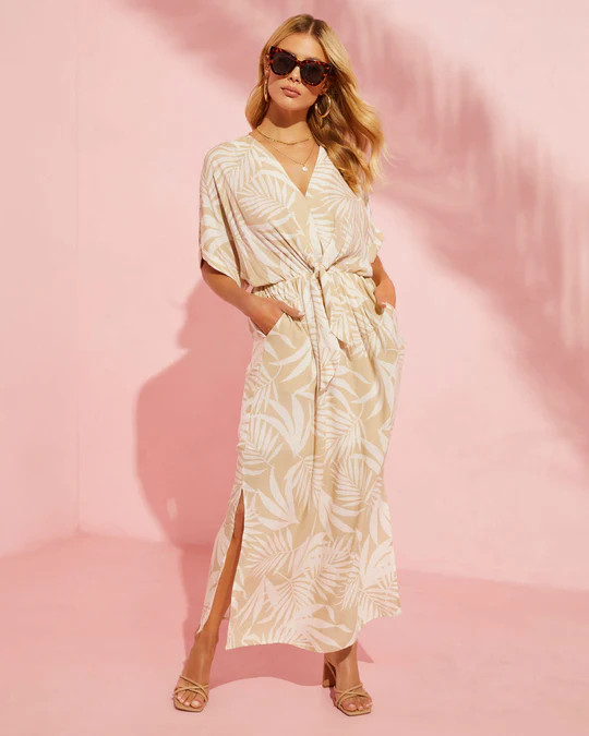Sand And Sea Wrap Midi Dress | VICI