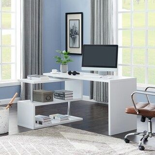 Contemporary Convertible L-shaped Corner Computer Office Desk 29.53'' H x 23.23'' W x 78.74'' D -... | Bed Bath & Beyond