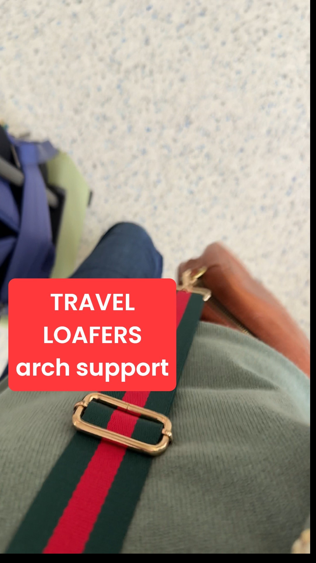 Arch support but not too high. Buttery soft leather loafer for walking all day while traveling. I walked through the airport wearing this travel outfit while being comfortable! True to size #traveloutfit #archsupport #styleover50 

#LTKTravel #LTKOver40