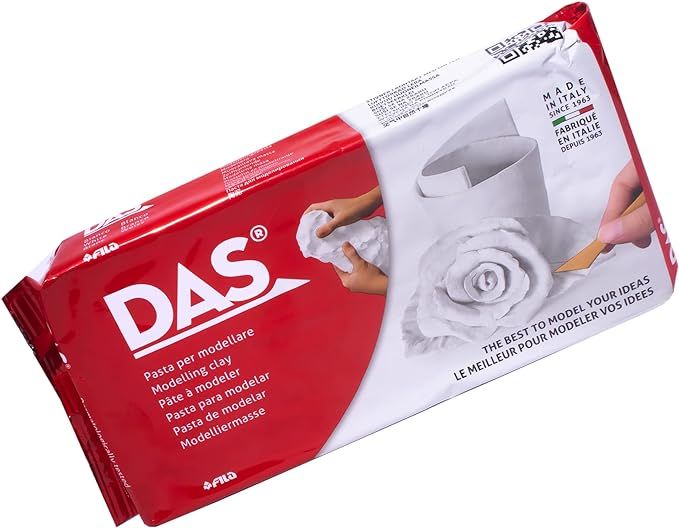 DAS Air-Hardening Modeling Clay - White Air Dry Clay 2.2lb Block - Pliable Air Clay for Sculpting... | Amazon (US)