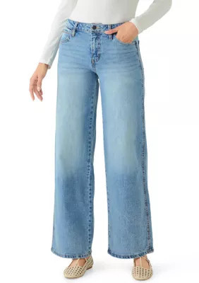 Celebrity Pink Women's Mid Rise Wide Leg Jeans | Belk