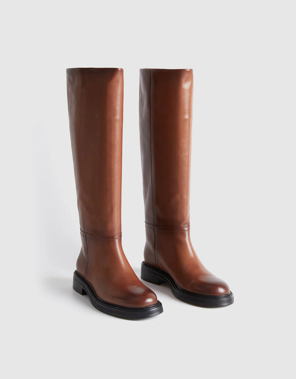 Leather Knee Boots | Urban Revivo