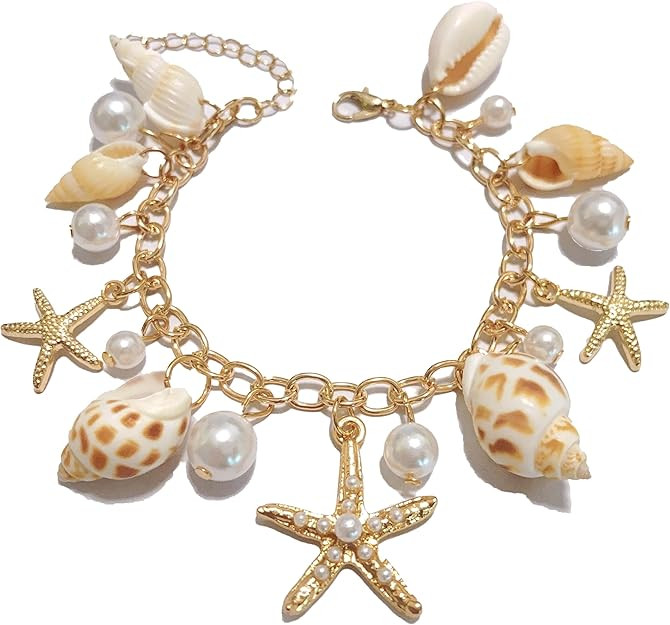 Mermaid Costume Accessories, Women Mermaid Starfish Bracelet – Halloween Costume Accessories fo... | Amazon (US)