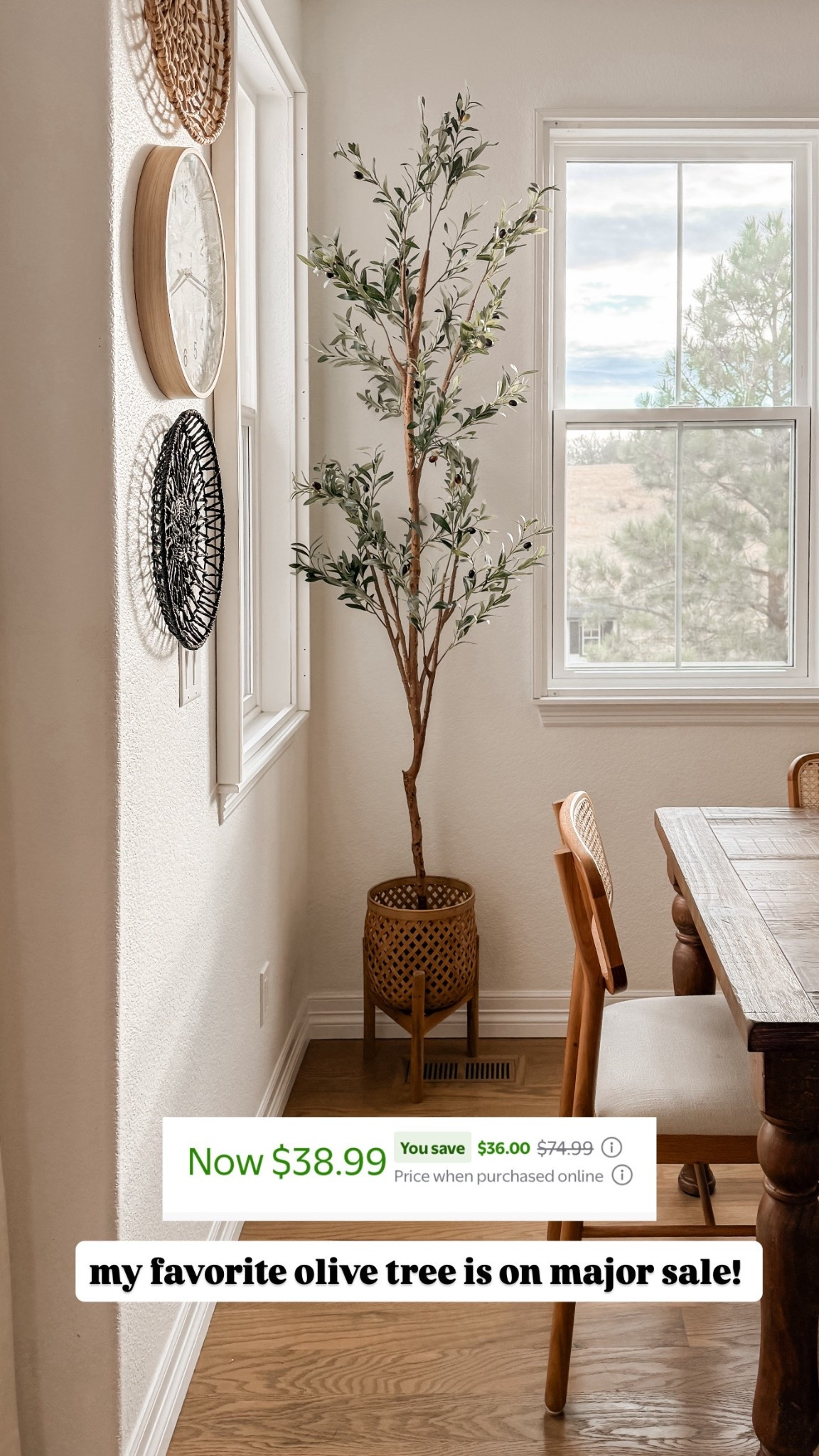 Olive tree on sale! This is the 7 foot tree. 

Sarah Joy, home decor, Walmart home, faux tree 

#LTKSeasonal #LTKHome #LTKSaleAlert