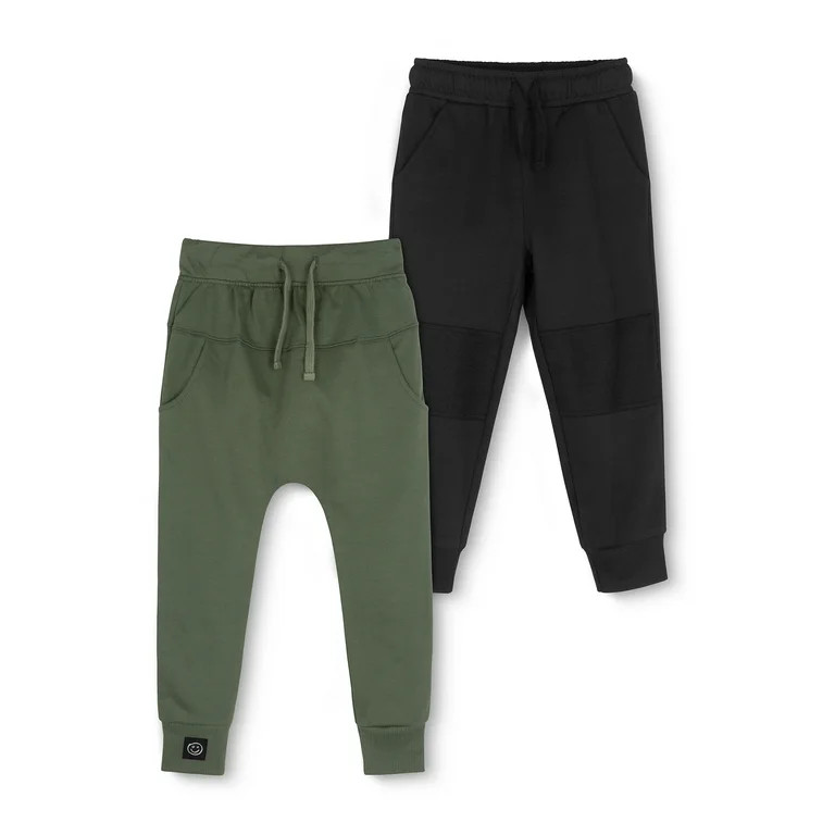 Little Star Organic Toddler Boy 2 Pk Jogger Sweatpants, Size 12 Months - 5T - Walmart.com | Walmart (US)